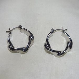 Twisty earrings. Sterling